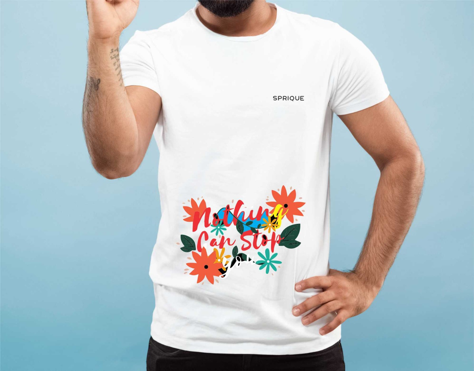 men look Graphic printed tshirt