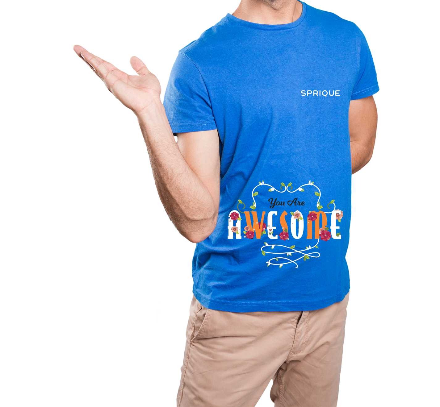 men's look Graphic printed tshirt
