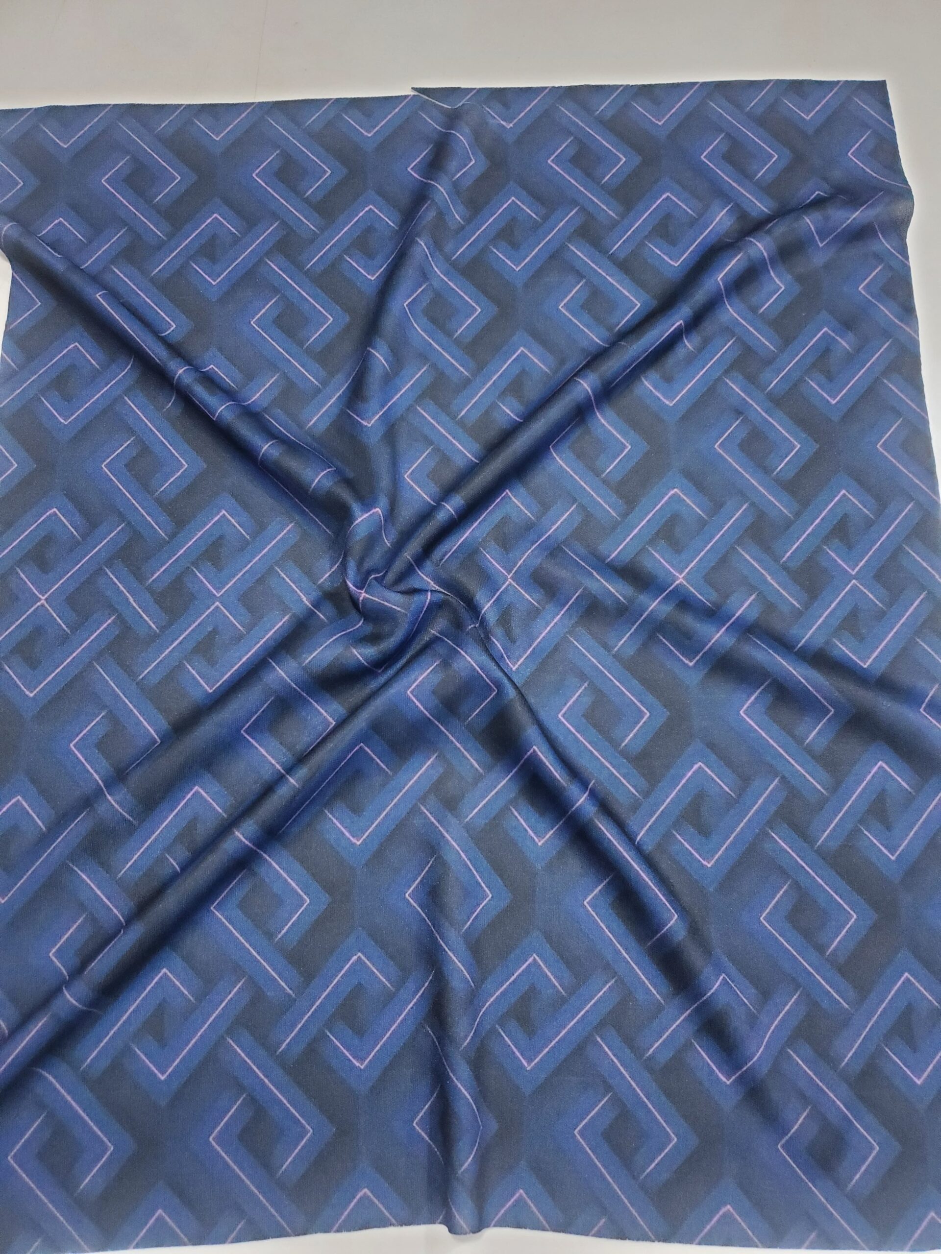 Checke Digital Print Pure Cotton Fabric