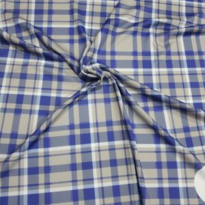 strip checke Digital Print Pure Cotton Fabric