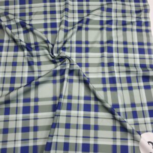 checke Digital Print Pure Cotton Fabric