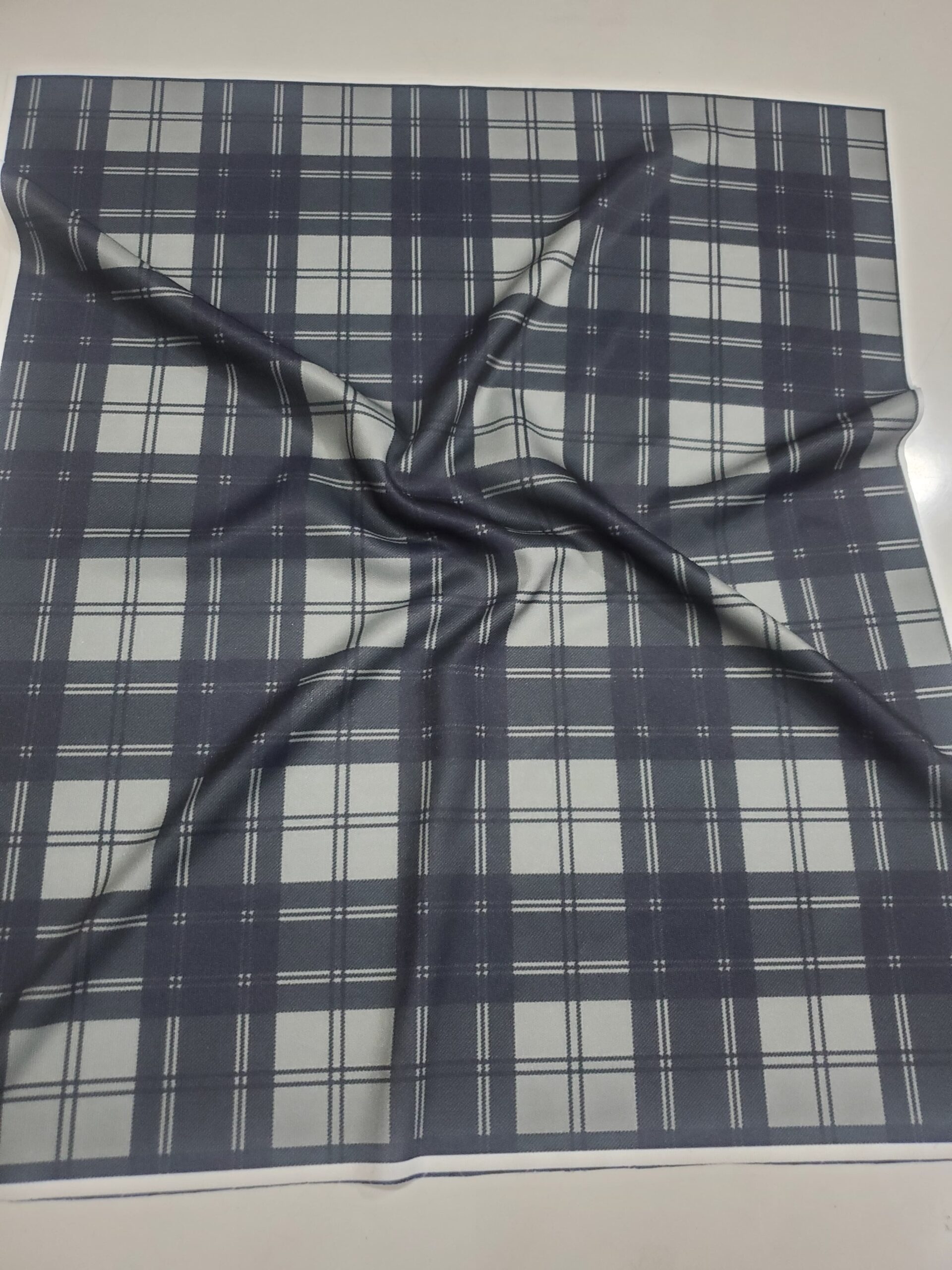 Checke Digital Print Pure Cotton Fabric