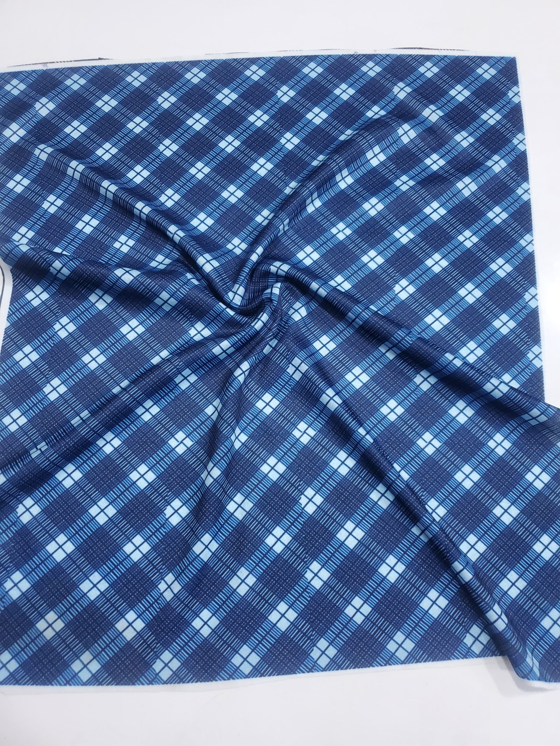 strip checke Digital Print Fabric