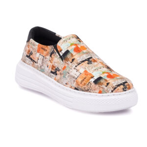 Mosaic Women Sneakers Floral Printed Casual washable Shoes by Sprique