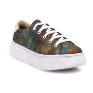 Rustic Color Women Sneakers Floral Printed Casual washable Shoes by Sprique