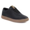 Men's Black Casual Lace-Up Sneakers with Tan Sole - Thumbnail Image 2