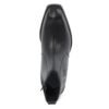 Men's Black Embossed Motorcycle Design Chelsea Boots - Thumbnail Image 3