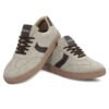 Sprique Men’s Casual Sneakers – Beige & Brown - Thumbnail Image 5