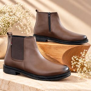 Men's Classic Brown Chelsea Boots for Formal, Office & Casual Wear