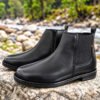 Men's Classic Black Chelsea Boots for Formal, Office & Casual Wear - Thumbnail Image 1