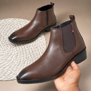 Men's Premium Brown Italian Style Chelsea Boots for Formal, Office & Casual Wear