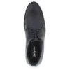 Men's Premium Glossy Black Formal Lace-Up Shoes with Textured Toe for Office & Party Wear - Thumbnail Image 2