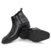 Men's Premium Black Italian Style Chelsea Boots for Formal, Office & Casual Wear - Thumbnail Image 5