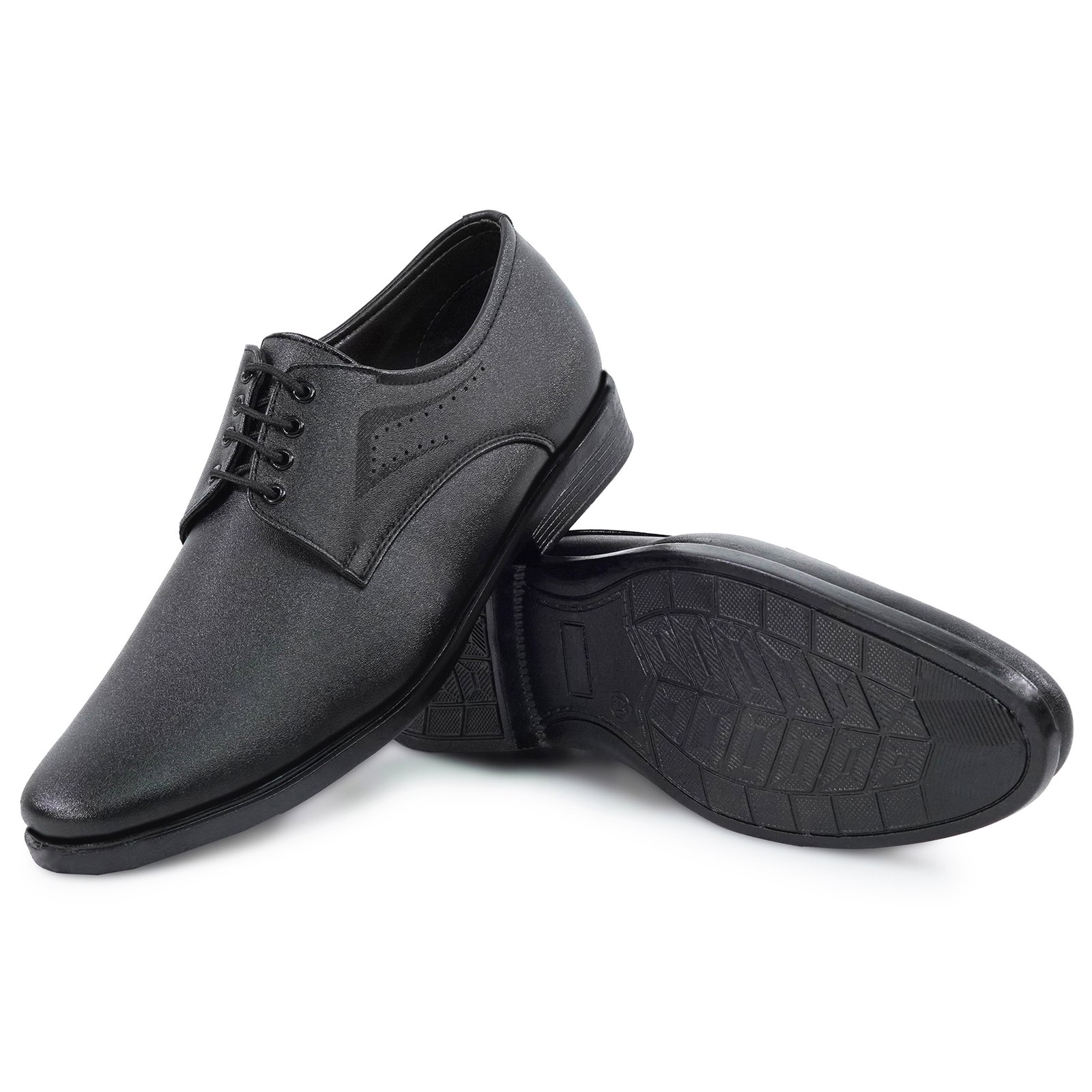 Men's Premium Black Formal Lace-Up Derbi Shoes for Office, Business & Party Wear - Image 3