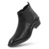 Men's Premium Black Italian Style Chelsea Boots for Formal, Office & Casual Wear - Thumbnail Image 3