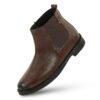 Men's Classic Brown Chelsea Boots for Formal, Office & Casual Wear - Thumbnail Image 5