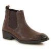 Men's Premium Brown Italian Style Chelsea Boots for Formal, Office & Casual Wear - Thumbnail Image 4
