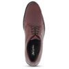 Men's Premium Brown Glossy Formal Lace-Up Shoes with Textured Toe for Office & Party Wear - Thumbnail Image 6